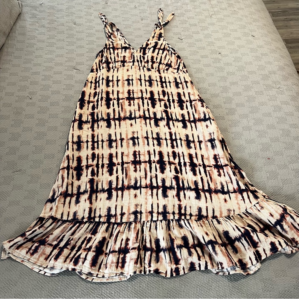 Time and Tru Linen Dress Size M 8/10